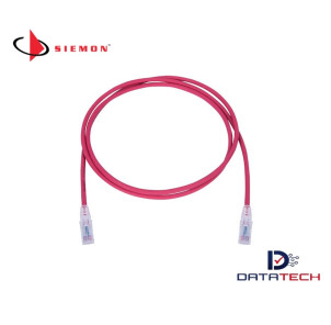 MC6-07-03B | Patch Cord Cat6 LSZH 2.1M Rojo-Siemon