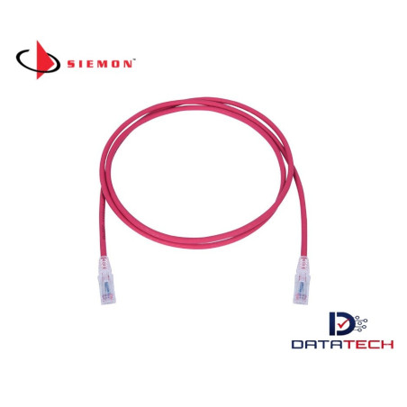 MC6-07-03B | Patch Cord Cat6 LSZH 2.1M Rojo-Siemon