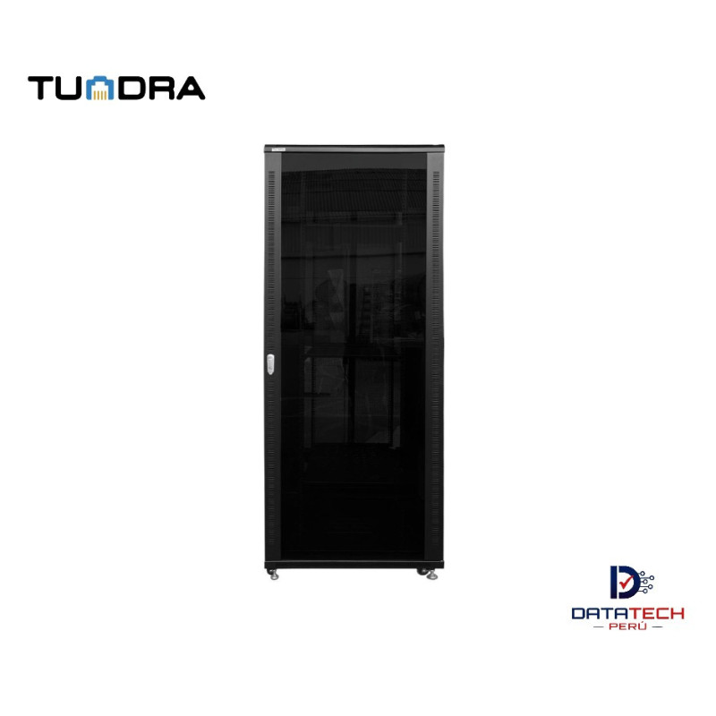 Gabinete de Piso con garruchas puerta de vidrio 42-RU 2055 x 800 x 1000mm TUNDRA GP42-810VPP2