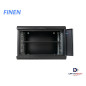 Gabinete de Pared fijo puerta de vidrio de 6-RU 368 x 540 x 400mm FINEN W1-5406