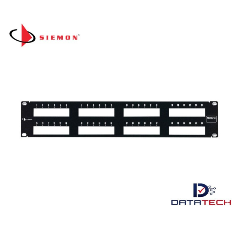 MX-PNL-48 | Patch Panel Cat6 48 Puertos Modular-Siemon