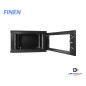 Gabinete de Pared Pivotable puerta de vidrio de 6-RU 368 x 600 x 600mm FINEN WMG6606