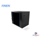 Gabinete de Pared Fijo puerta de vidrio de 9-RU 501 x 540 x 400mm FINEN W1-5409