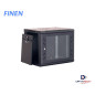 Gabinete de Pared Fijo puerta de vidrio de 12-RU 635 x 600 x 450mm FINEN WM6412