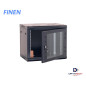 Gabinete de Pared Fijo puerta de vidrio de 12-RU 635 x 600 x 450mm FINEN WM6412