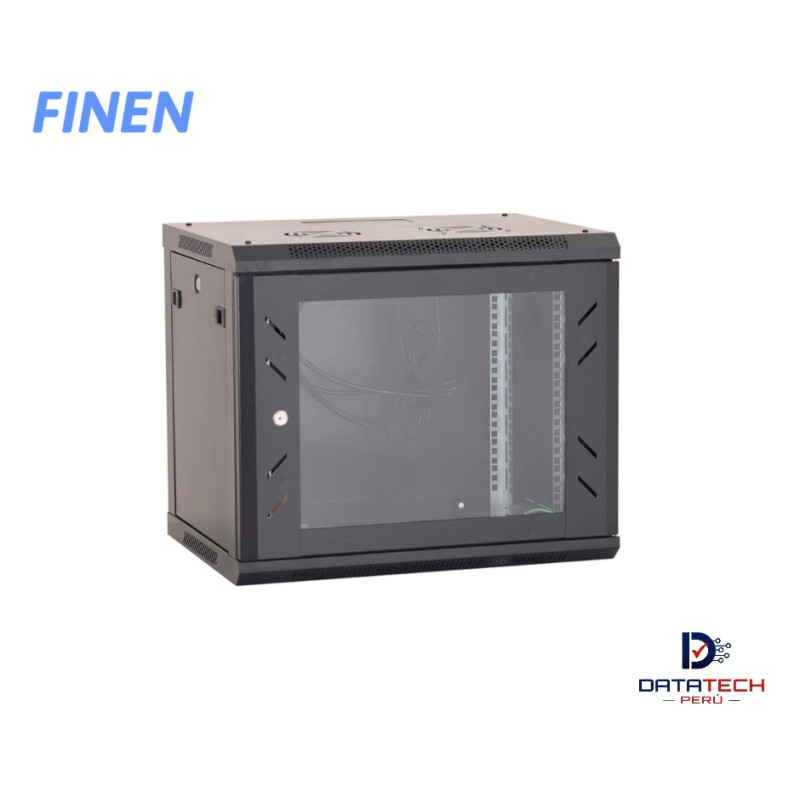 Gabinete de Pared Fijo puerta de vidrio de 12-RU 635 x 600 x 450mm FINEN WM6412