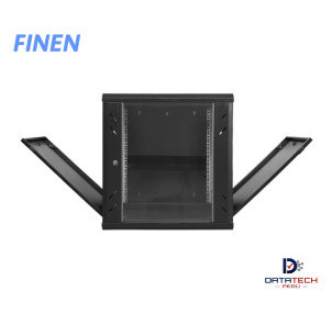 Gabinete de Pared Pivotable puerta de vidrio de 12-RU 635 x 600 x 600mm FINEN WMG6612