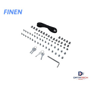 Gabinete de Piso puerta Microperforado de 42-RU 2054 x 800 x 1200mm FINEN F1-A38242-BI