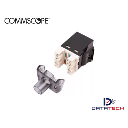 Jack modular RJ45 categoría 6 SL color Negro 1375055-2 Commscope