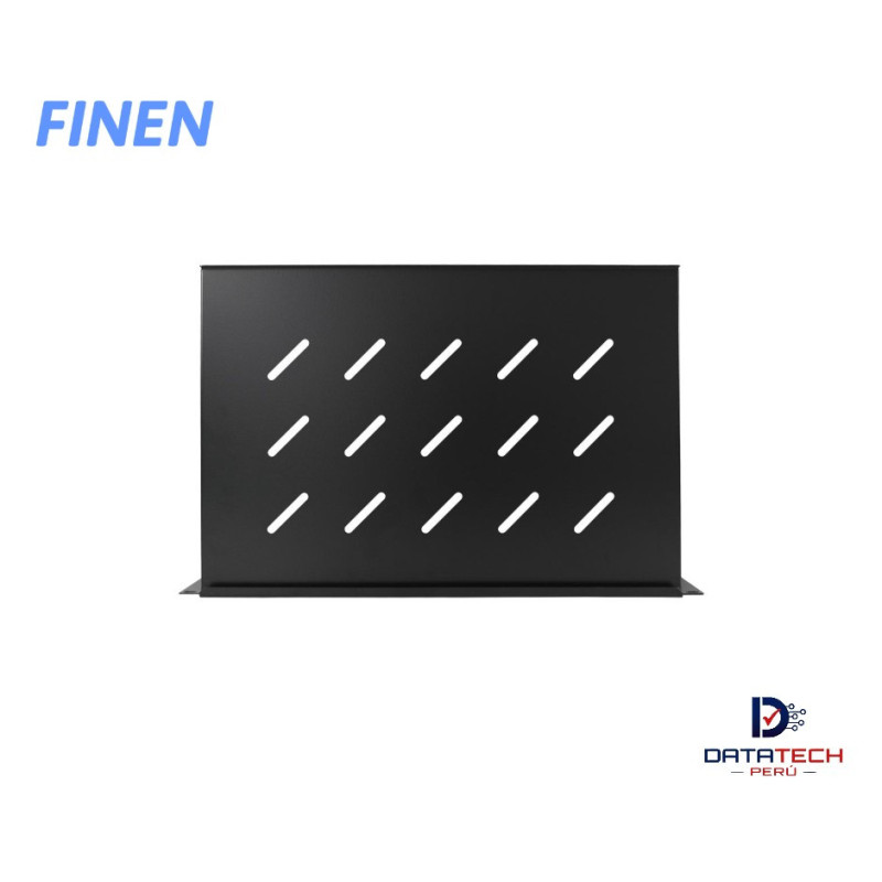 Bandeja 2-RU simple ranurada 19" x 300mm FINEN CS2U300DWM