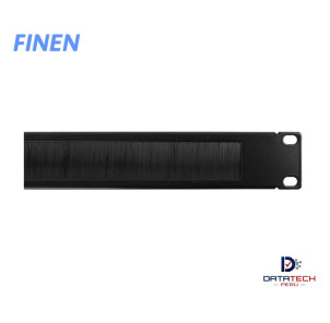 Panel con escobillas 19" 1 RU Negro FINEN 1UBP