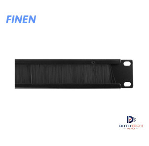 Panel con escobillas 19" 1 RU Negro FINEN 1UBP