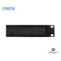 Panel con escobillas 19" 1 RU Negro FINEN 1UBP