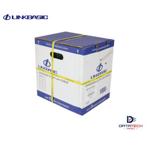 Cable UTP Sólido 4P Cat6 23AWG LSZH Gris Rx305mt LINKBASIC CLA04-UC6-LSZH-7035