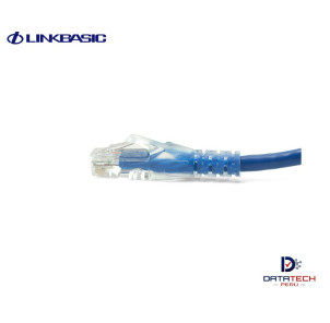 Patch cord de red UTP Categoría 6 1mt color azul LINKBASIC CAA01-UC6-1-B