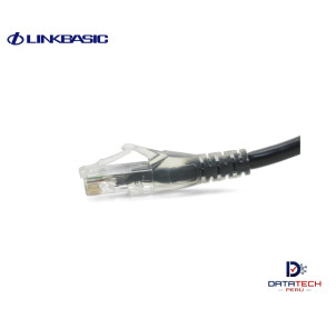 Patch cord de red UTP Categoría 6 2mt color Negro LINKBASIC CAA01-UC6-2-A