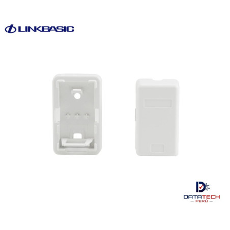 Roseta para adosar de 1 puertos para modulo RJ45 color blanco LINKBASIC OUZ21