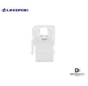 Jack modular UTP RJ-45 Categoría 6 color Blanco LINKBASIC JKA09-UC6-WH