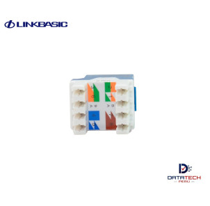 Jack modular UTP RJ-45 Categoría 6 color Azul LINKBASIC JKA09-UC6-BU