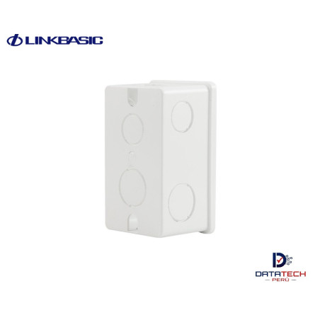 Caja de PVC para empotrar 4x2 color Blanco LINKBASIC OUX12-2