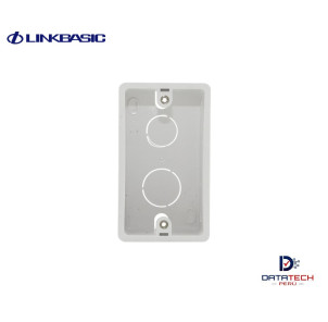 Caja de PVC para empotrar 4x2 color Blanco LINKBASIC OUX12-2