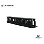 Ordenador de Cables Horizontal Frontal 1RU Color Negro LINKBASIC MTC-04
