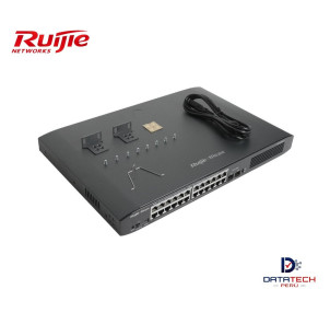 Switch de 26 puertos Gigabit Smart Poe, 24 Gigabit RJ45 Poe/Poe+ Puertos RUIJIE NETWORKS RG-ES226GC-P
