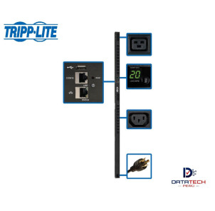 PDU controlable monofásico vertical de 3.2-3.8kW 240V 20 C13 y 4 C19 TRIPP LITE PDUMV20HVNETLX