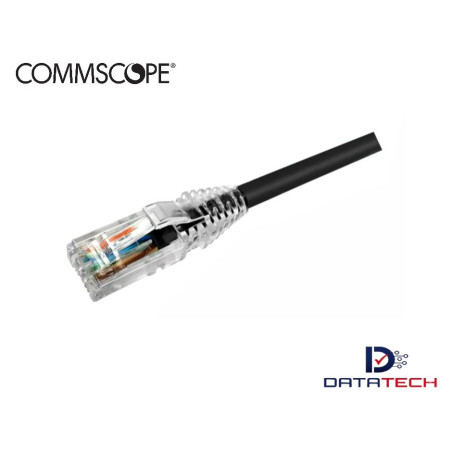 Patch cord UTP RJ45 CM cat 6 de 3m Color Negro NPC06UVDB-BK010F Commscope