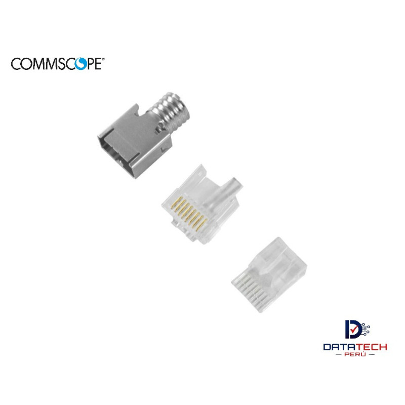 Conector Rj-45 Cat 6 Blindado 3 Piezas Caja por 100Und Commscope 6 ...