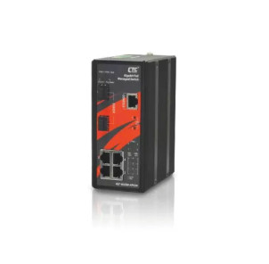 Interruptor PoE gestionado industrial GbE IGS+402SM-4PH24