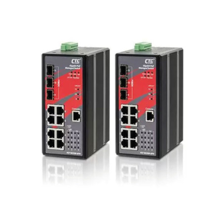 Interruptor PoE GbE Industrial Gestionado IGS+803SM-8PH