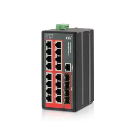 Conmutador industrial gestionado de Ethernet rápido IFS-1604GSM