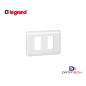 Placa de 2 puertos mosaic color blanco 1014687 LEGRAND