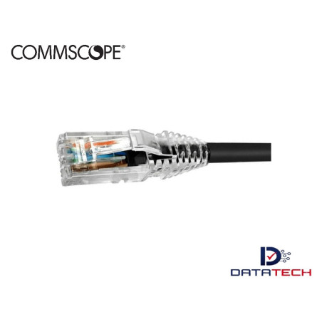 Patch cord UTP RJ45 LSZH cat 6 de 2m Color Negro NPC06UZDB-BK002M Commscope