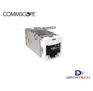 Jack modular RJ45 categoría 6A Blindado color Blanco 2153449-3 Commscope