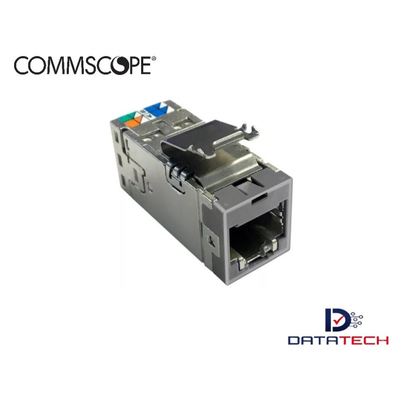 Jack modular RJ45 categoría 6A Blindado color Gris 2153449-4 Commscope