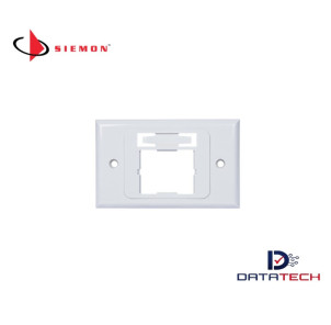 CT2-HFPA-02 | Faceplate Horizontal 1 Modulo Cat7A, Serie CT-Siemon