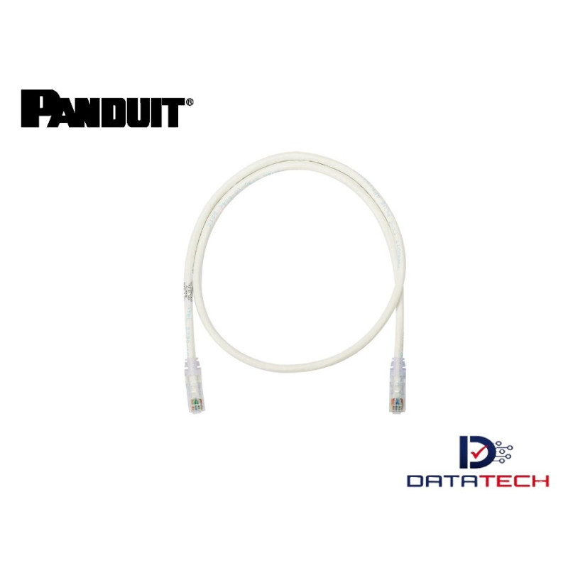 Patch cord UTP RJ45 CM cat 6 de 1.5m 24awg Color Blanco NK6PC5Y Panduit Netkey