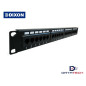 Patch Panel Cat.6 Color Negro 24 Puertos Cargados P24T-K11-C6C/BK Dixon