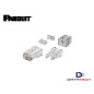 Conector plug de red RJ45 cat6 de 5 piezas armable transparente SP688-C Panduit