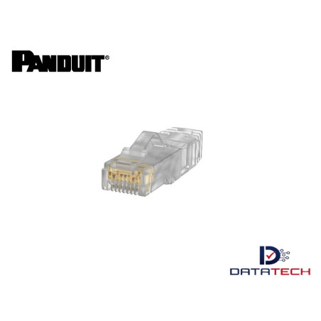 Conector Plug de red RJ45 cat 6A de 5 piezas armable transparente SP6X88-C Panduit
