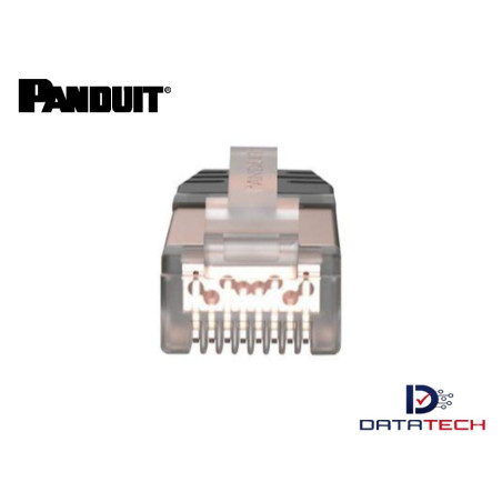 Conector plug de red RJ45 cat 6A de 5 piezas armable blindado SPS6X88-C Panduit