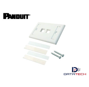Face plate de 2 puertos Iconeable blanco  NK2FIWY Panduit Netkey