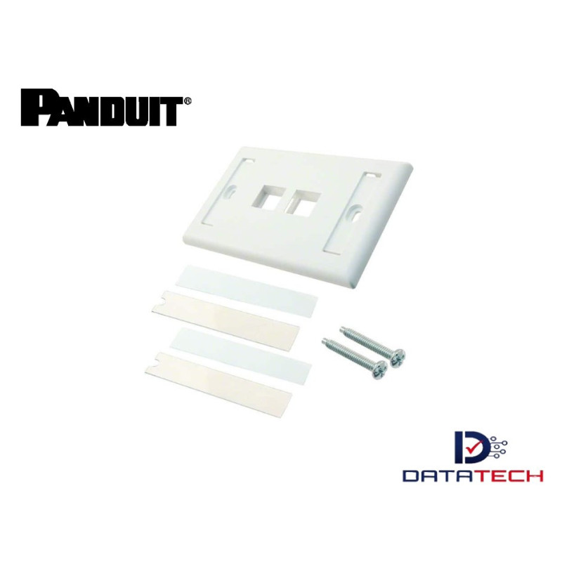 Face plate de 2 puertos Iconeable blanco NK2FIWY Panduit Netkey