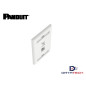 Face plate de 2 puertos Iconeable blanco NK2FIWY Panduit Netkey Face plate de 2 puertos Iconeable blanco NK2FIWY Panduit Netkey