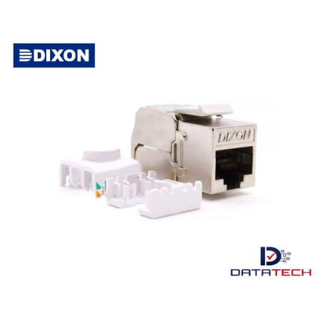 Jack RJ-45 Cat. 6A De Poncheo color metalico 6AKJ18F DIxon