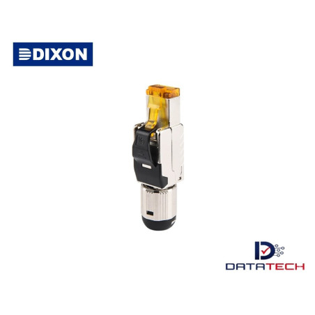 Plug RJ-45 Cat. 8 blindado Con tapa entre 22-26 AWG 8-FPS-C8-FS Dixon