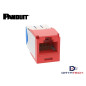 Jack modular RJ45 Mini-Com cat 6A color Rojo CJ6X88TGRD Panduit Pannet