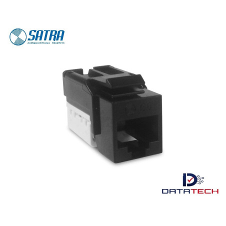 0102010009 | Jack Modular RJ45 Categoría 6 color negro-Satra